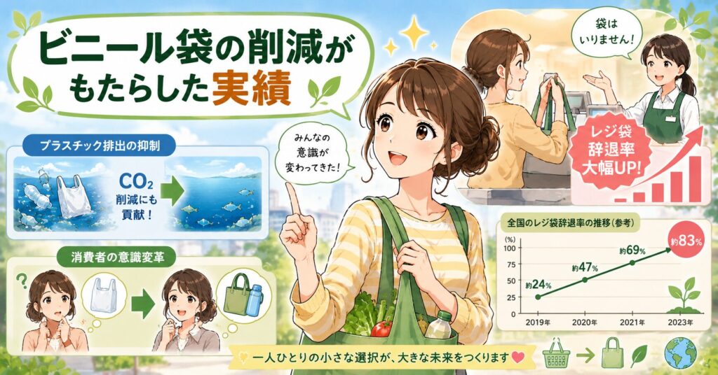 ビニール袋の削減がもたらした実績