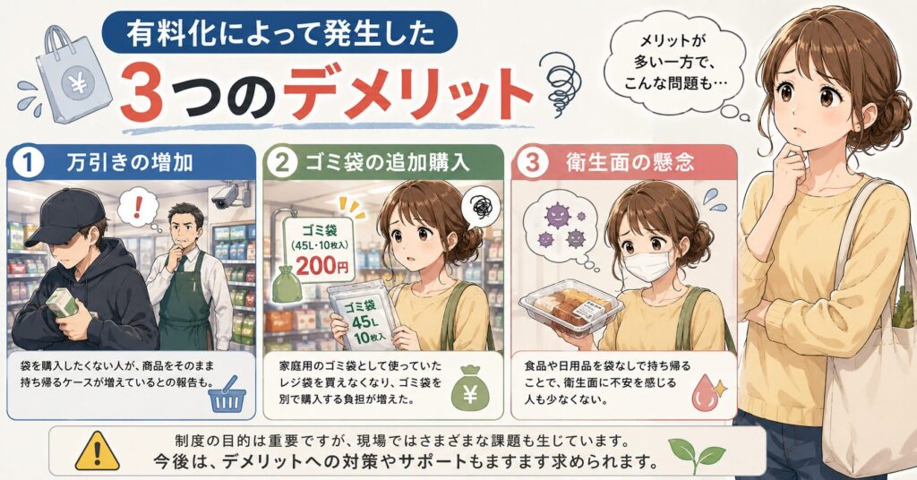 有料化によって発生した3つのデメリット