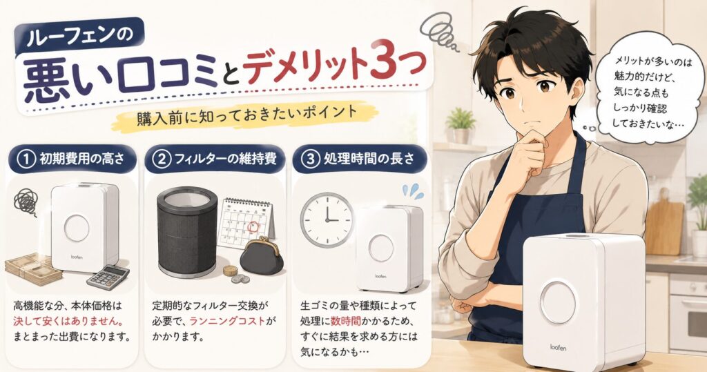 ルーフェンの悪い口コミとデメリット3つ