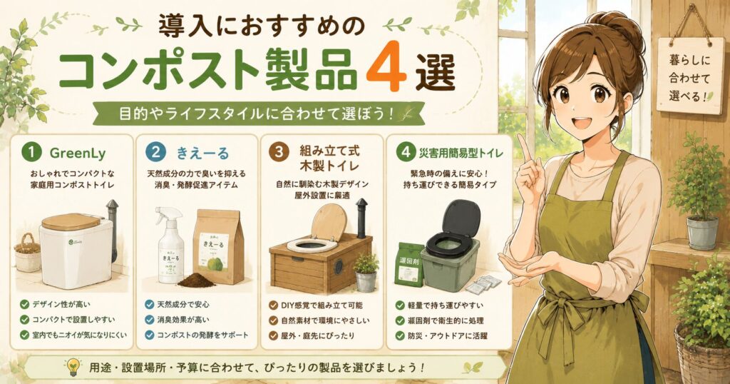 導入におすすめのコンポスト製品4選