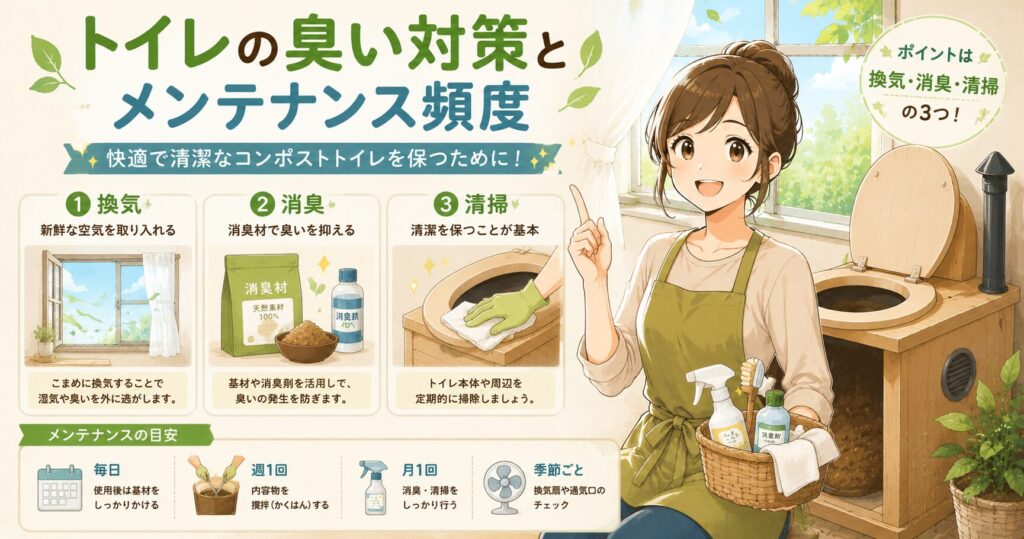 トイレの臭い対策とメンテナンス頻度