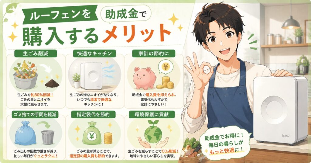 ルーフェンを助成金で購入するメリット