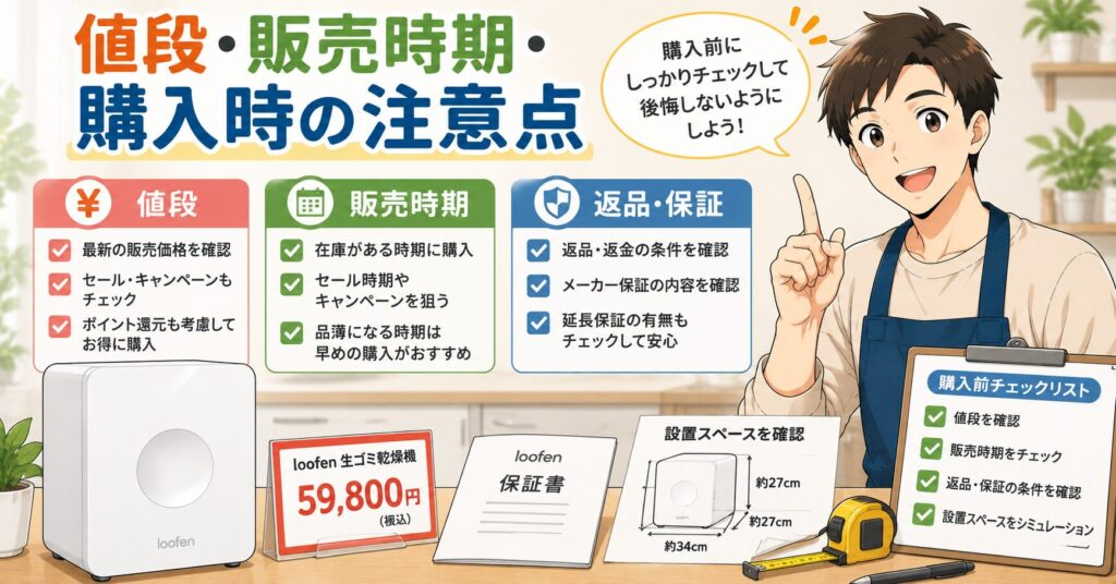 値段・販売時期・購入時の注意点