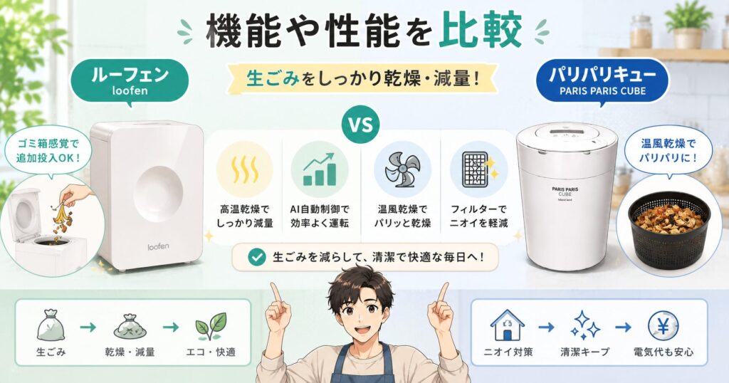 機能や性能を比較