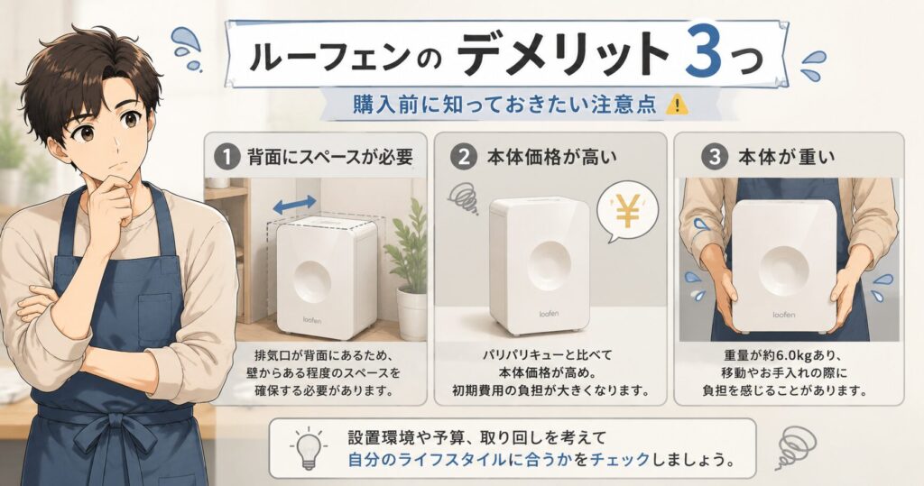ルーフェンのデメリット3つ