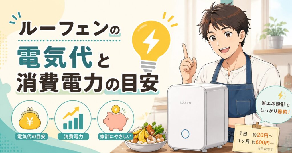 ルーフェンの電気代と消費電力の目安