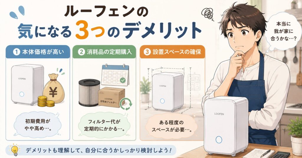 ルーフェンの気になる3つのデメリット
