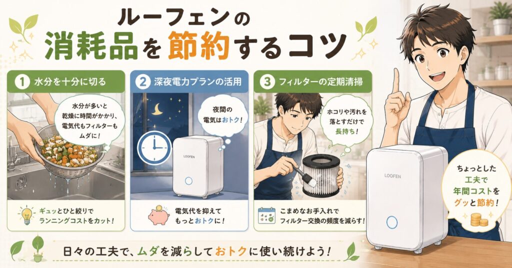 ルーフェンの消耗品を節約するコツ