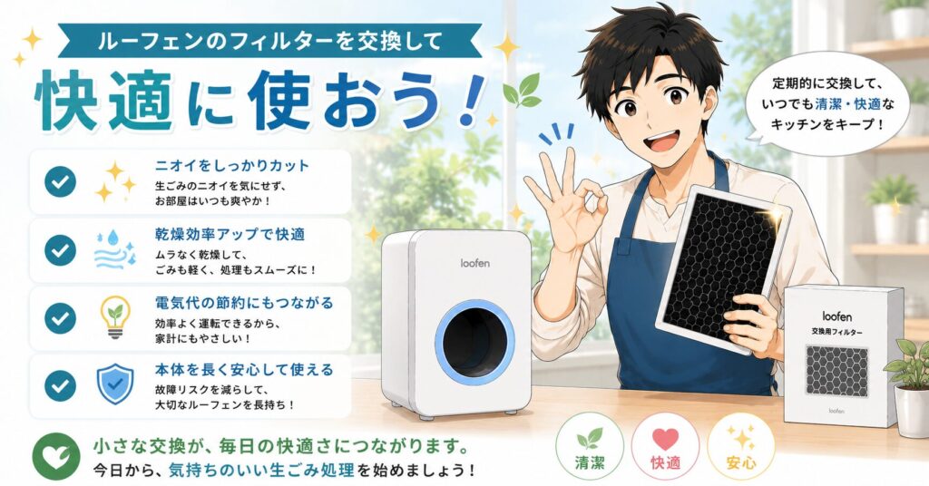 まとめ：ルーフェンのフィルターを交換して快適に使おう