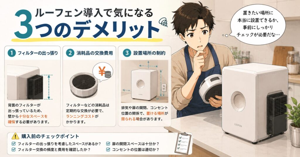 ルーフェン導入で気になる3つのデメリット