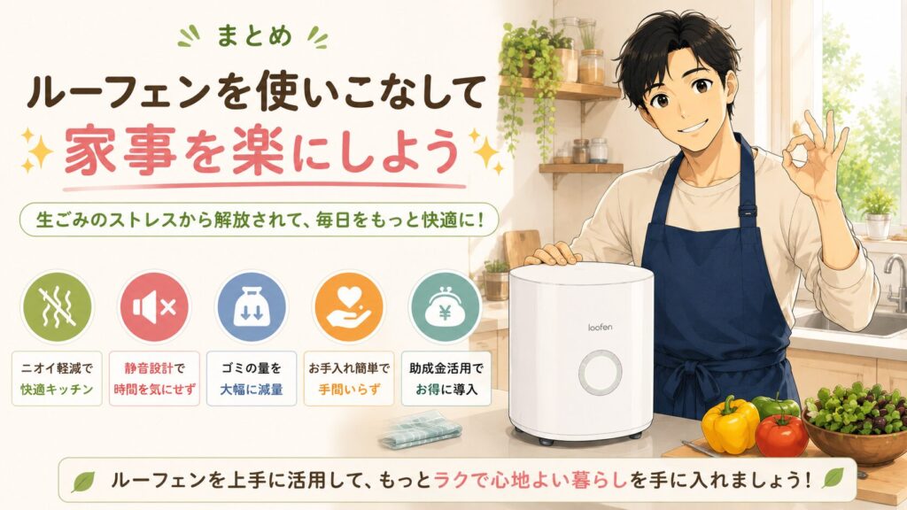 まとめ：ルーフェンを使いこなして家事を楽にしよう