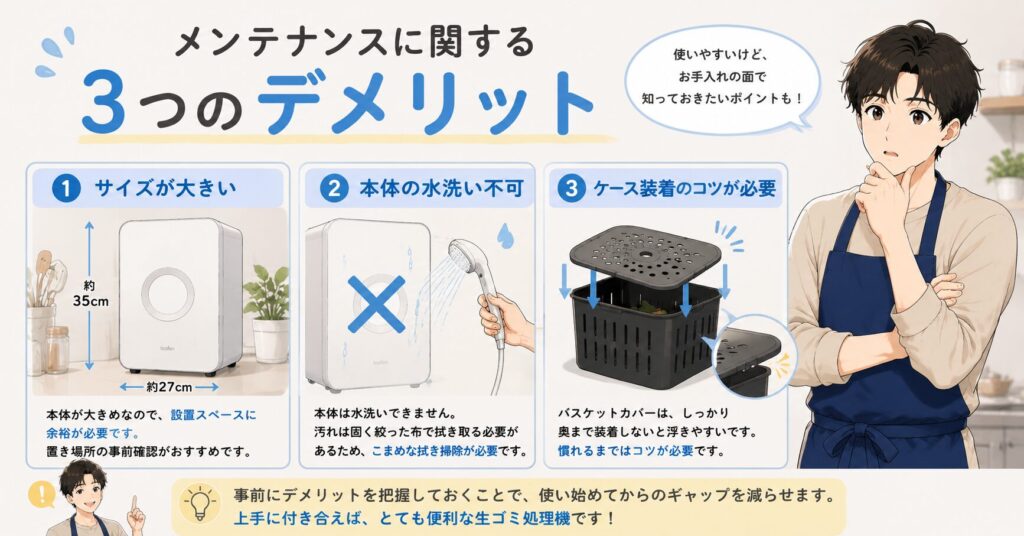 メンテナンスに関する3つのデメリット