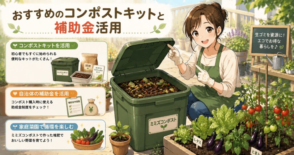 おすすめのコンポストキットと補助金活用