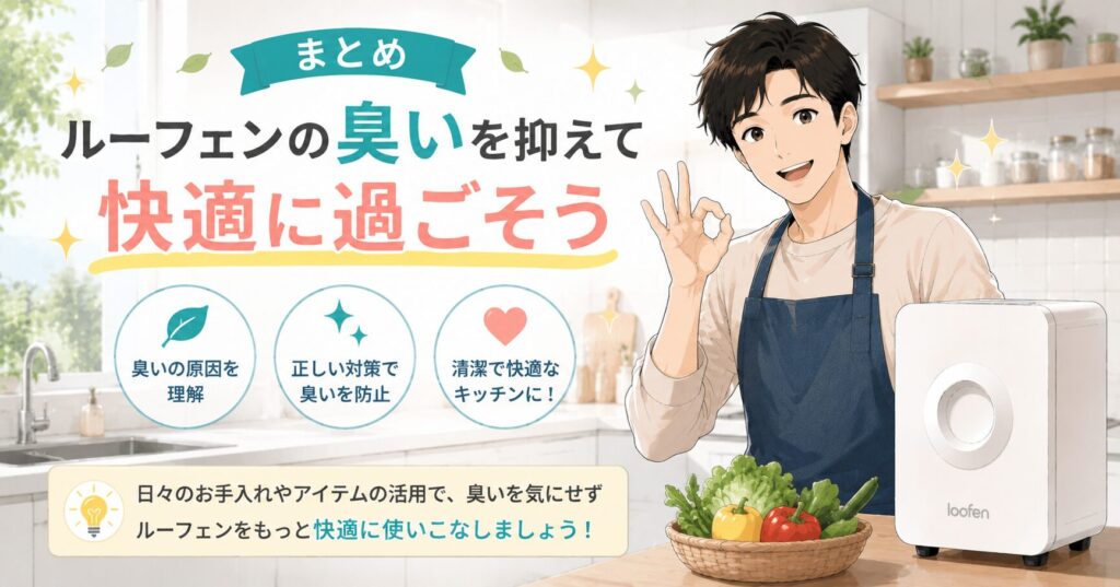 まとめ：ルーフェンの臭いを抑えて快適に過ごそう