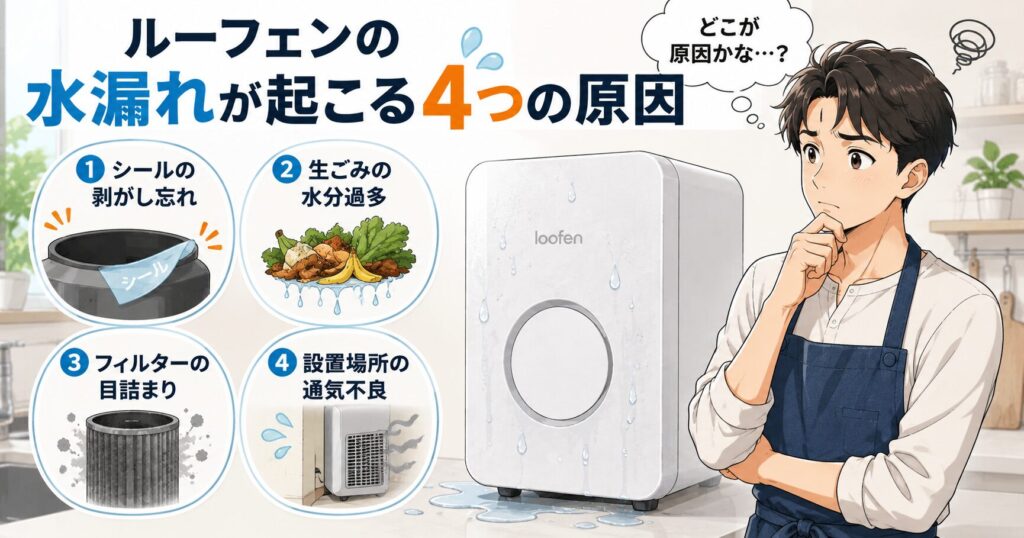 ルーフェンの水漏れが起こる4つの原因