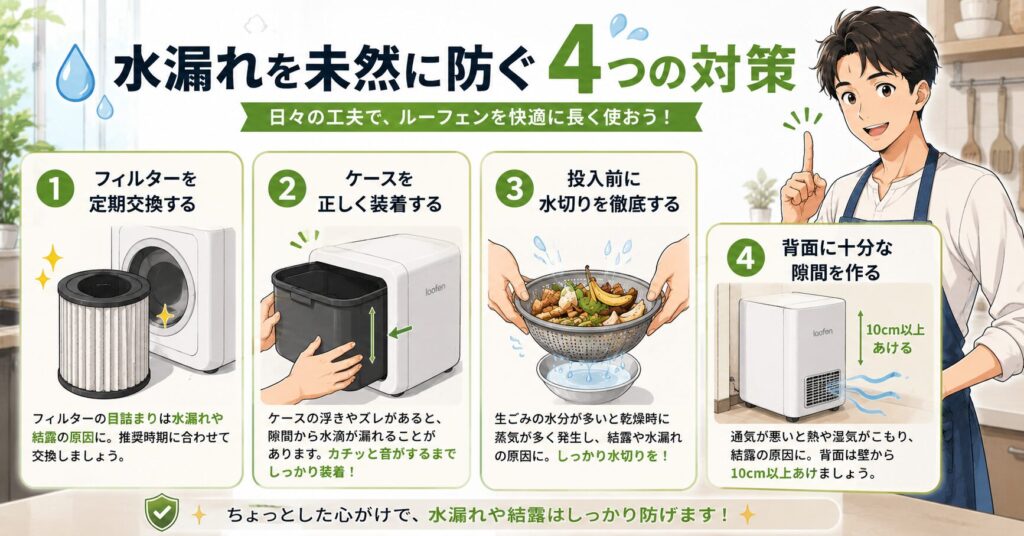 水漏れを未然に防ぐ4つの対策