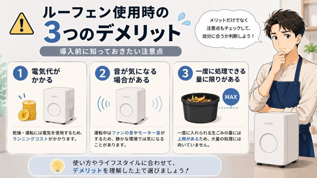 ルーフェン使用時の3つのデメリット