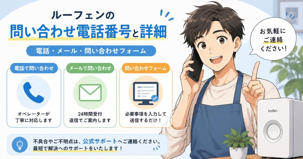 ルーフェンの問い合わせ電話番号と詳細