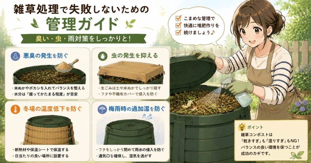 雑草処理で失敗しないための管理ガイド