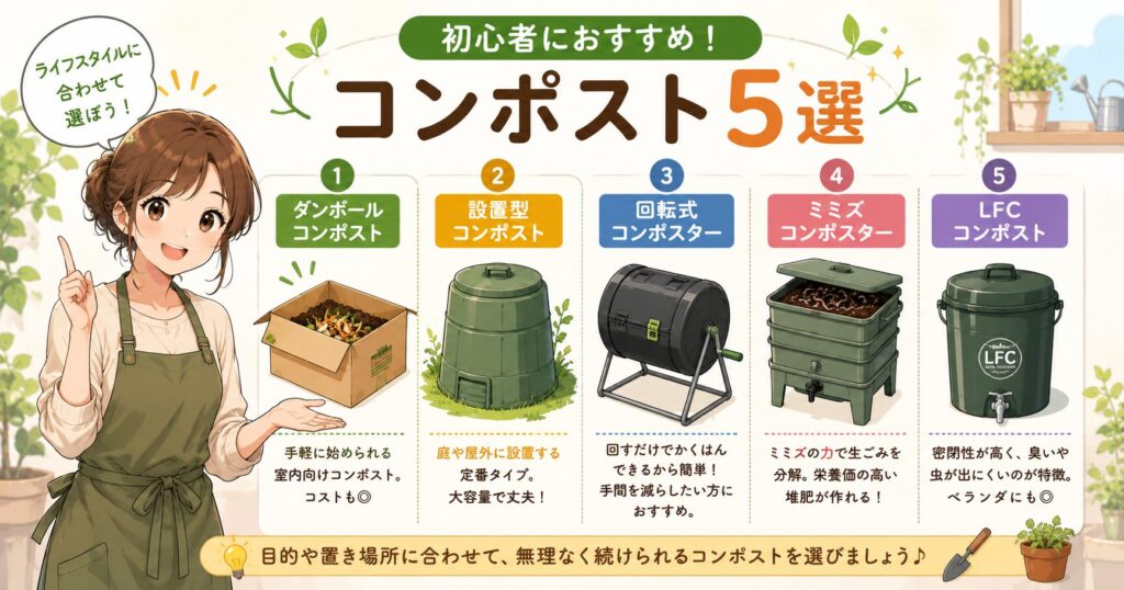 初心者におすすめのコンポスト5選