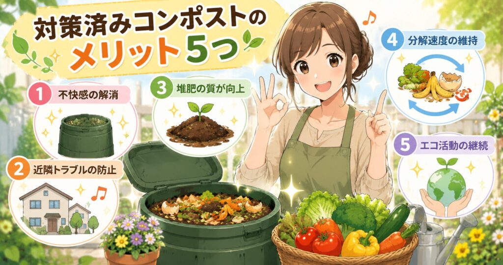 対策済みコンポストのメリット5つ