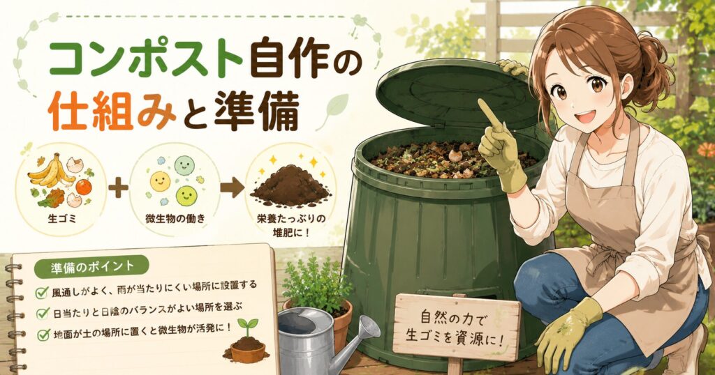 コンポスト自作の仕組みと準備