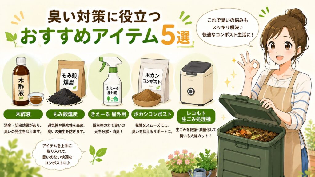 臭い対策に役立つおすすめアイテム5選