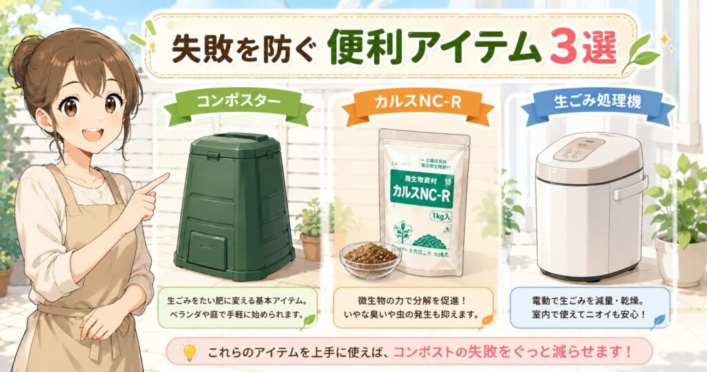 失敗を防ぐ便利アイテム3選