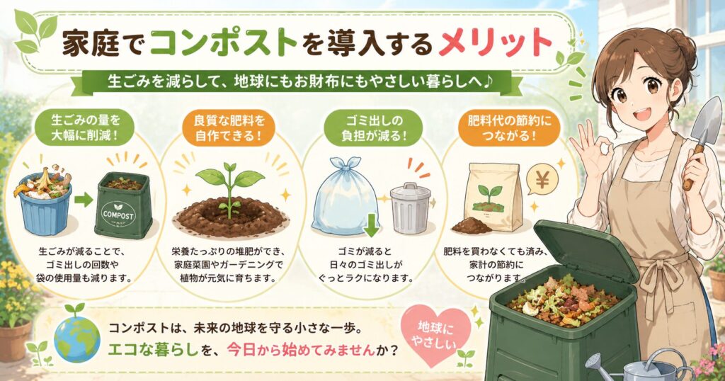 家庭でコンポストを導入するメリット
