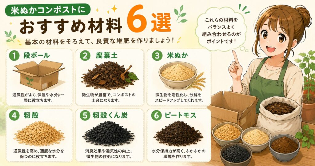 準備するおすすめの材料6選