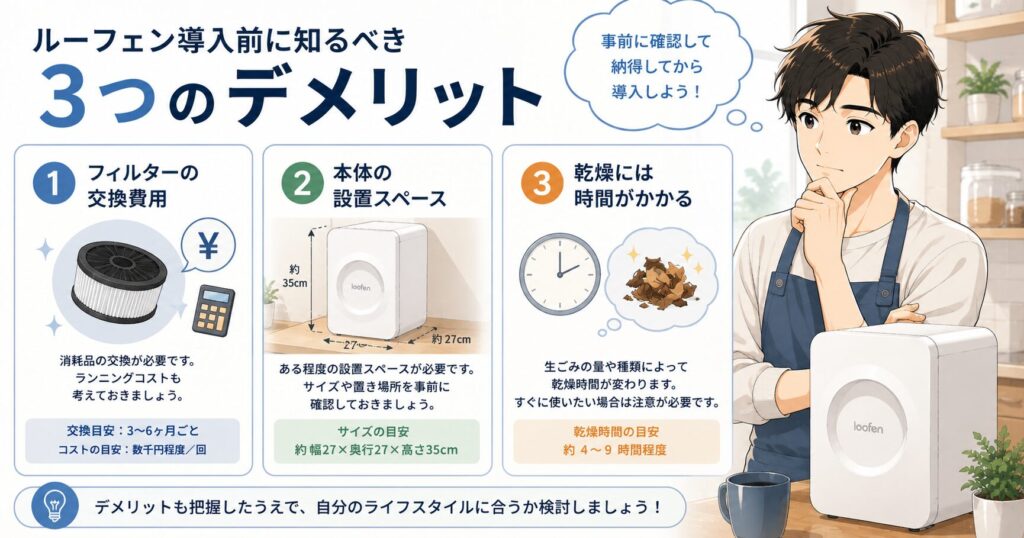 ルーフェン導入前に知るべき3つのデメリット