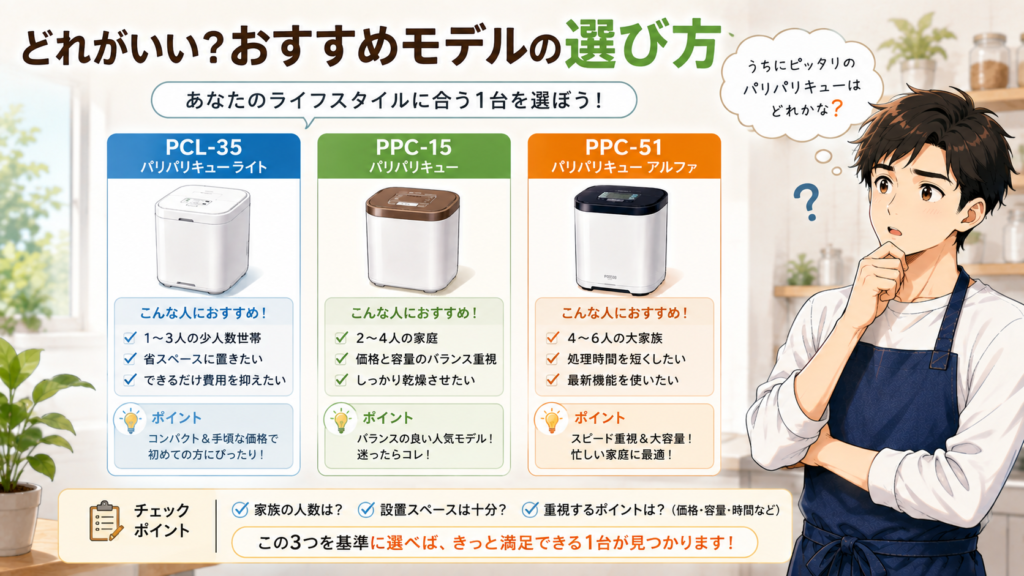 どれがいい？おすすめモデルの選び方