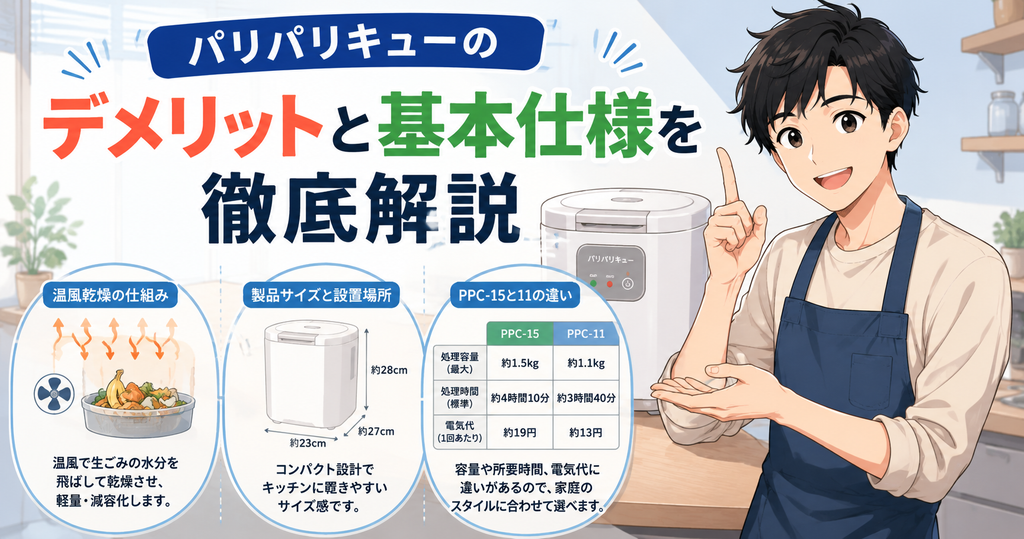 パリパリキューのデメリットと基本仕様を徹底解説