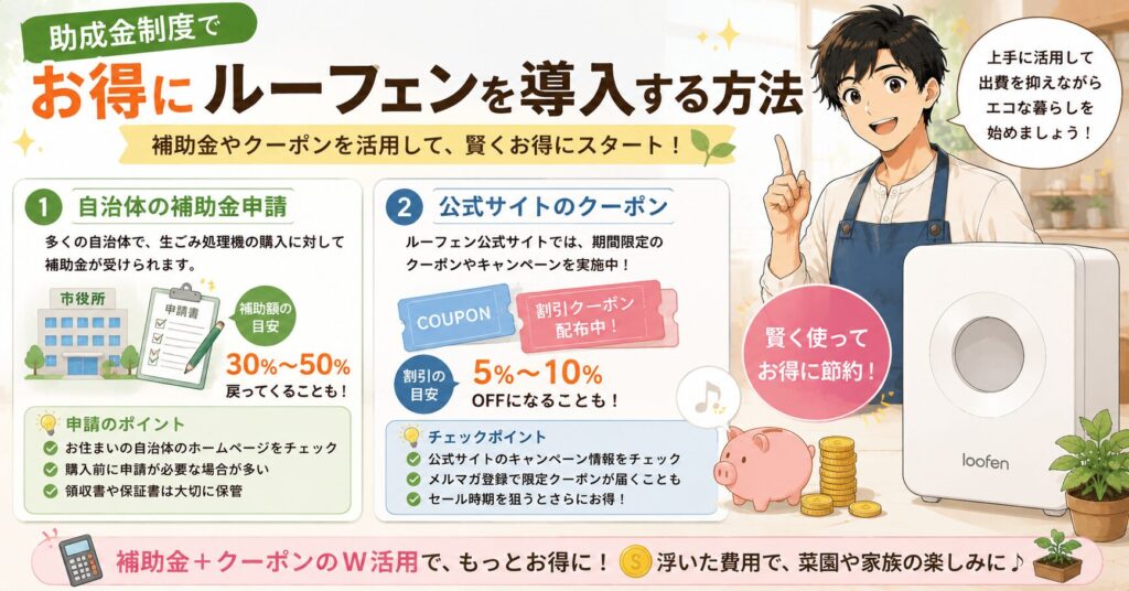 助成金制度でお得にルーフェンを導入する方法