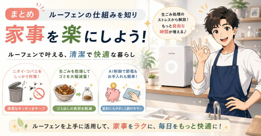 まとめ：ルーフェンの仕組みを知り家事を楽にしよう