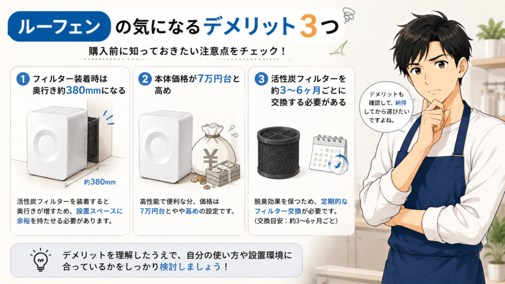 ルーフェンの気になるデメリット3つ
