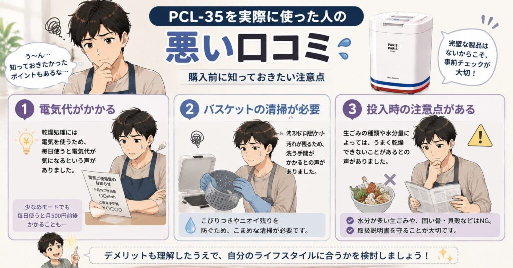 PCL-35を実際に使った人の悪い口コミ