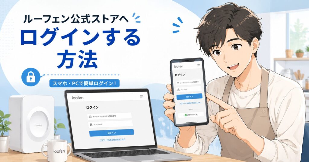 ルーフェン公式ストアへログインする方法