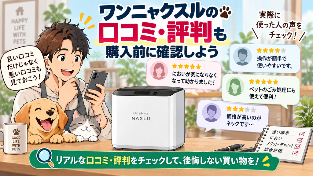 ワンニャクスルの口コミ・評判も購入前に確認しよう