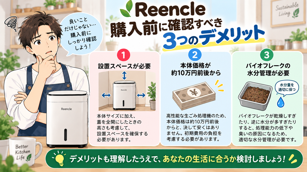 購入前に確認すべき3つのデメリット