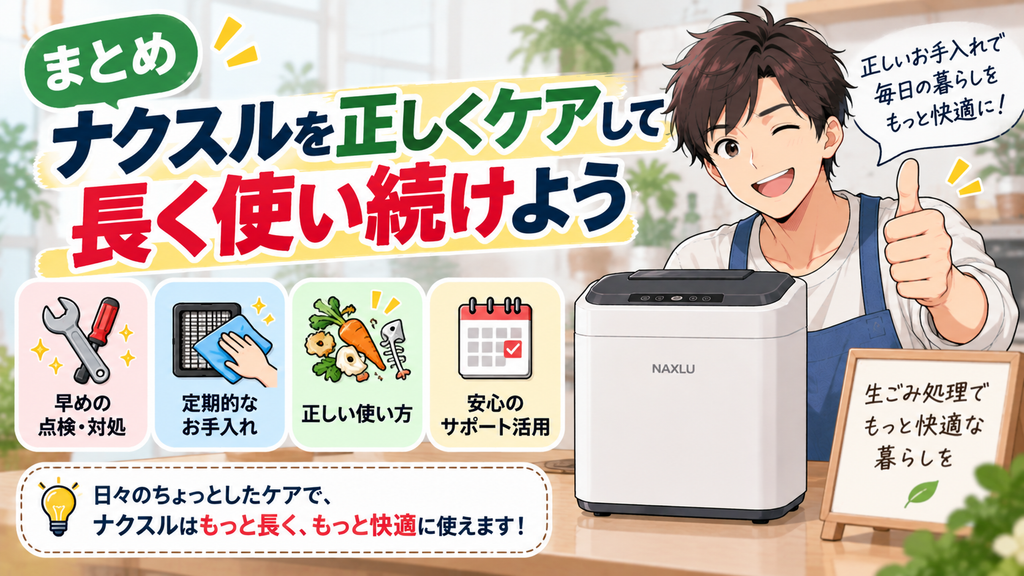 まとめ：ナクスルを正しくケアして長く使い続けよう